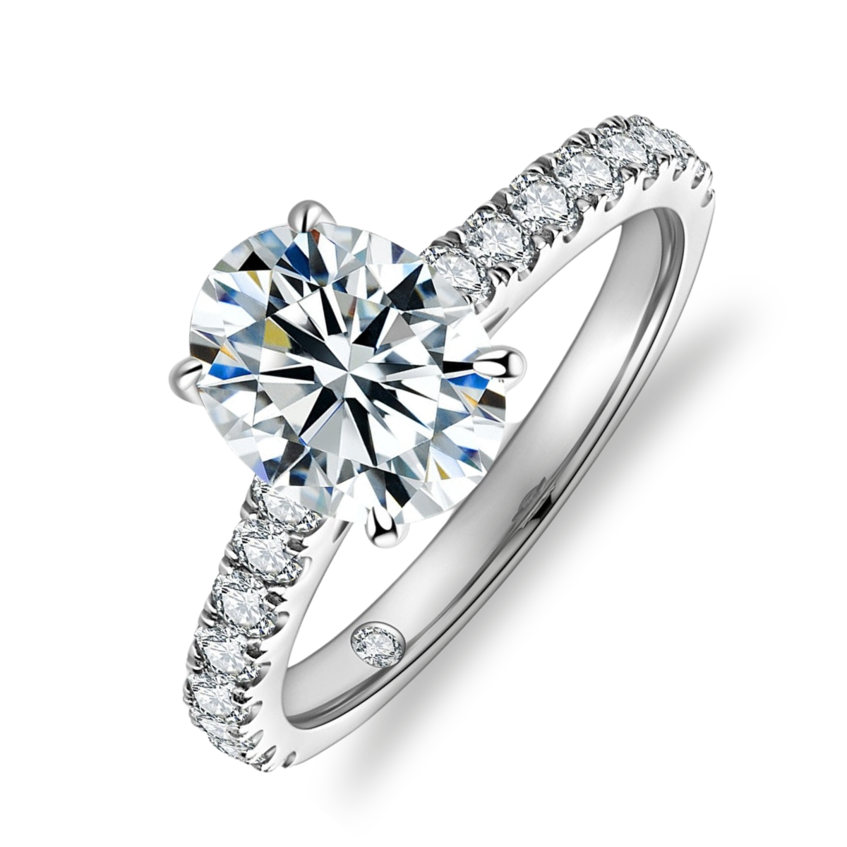 Oval Moissanite Ring
