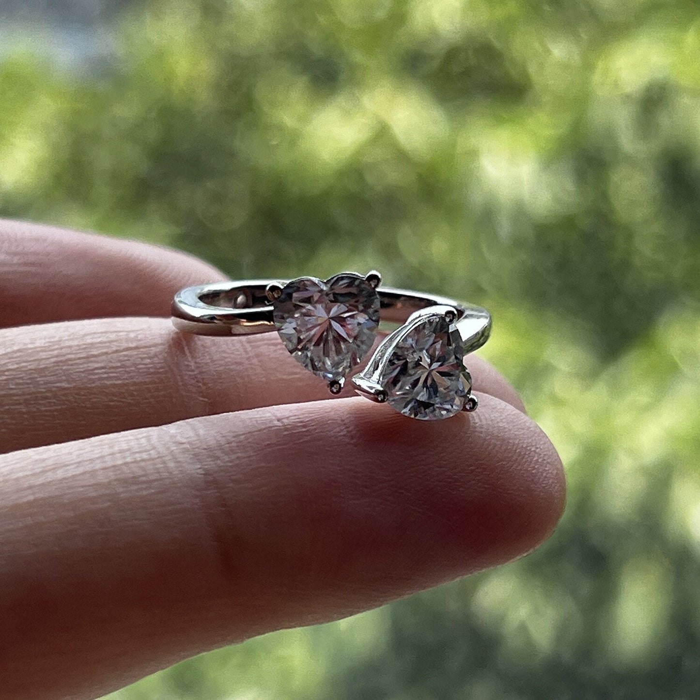 Romeo and Juliet Moissanite Ring