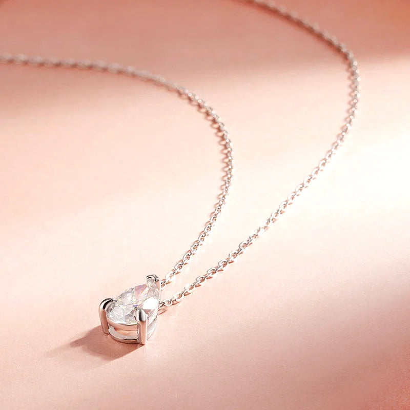 Lumina Moissanite Necklace in Silver