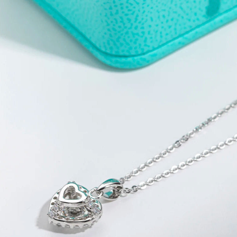 Moissanite Studded Love Point Necklace