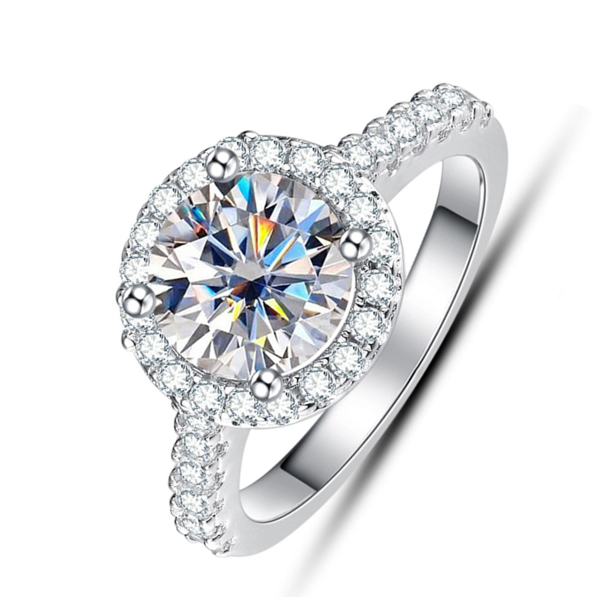Moissanite Wire Ring