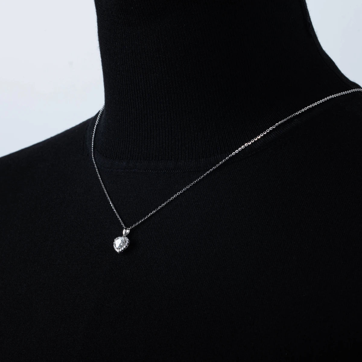 Moissanite Studded Love Point Necklace