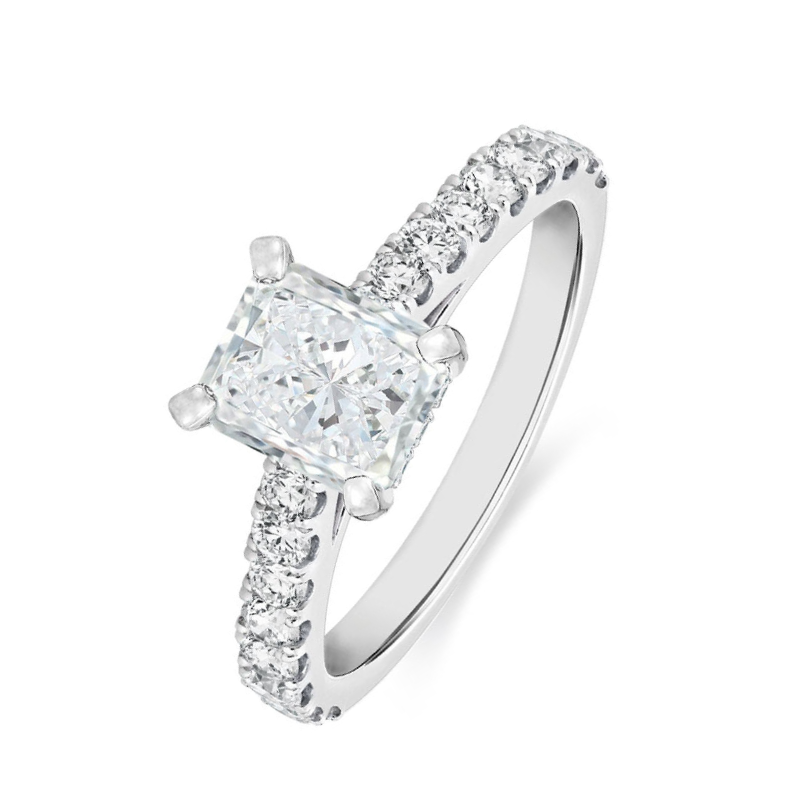 Elisa Radiant Moissanite Ring