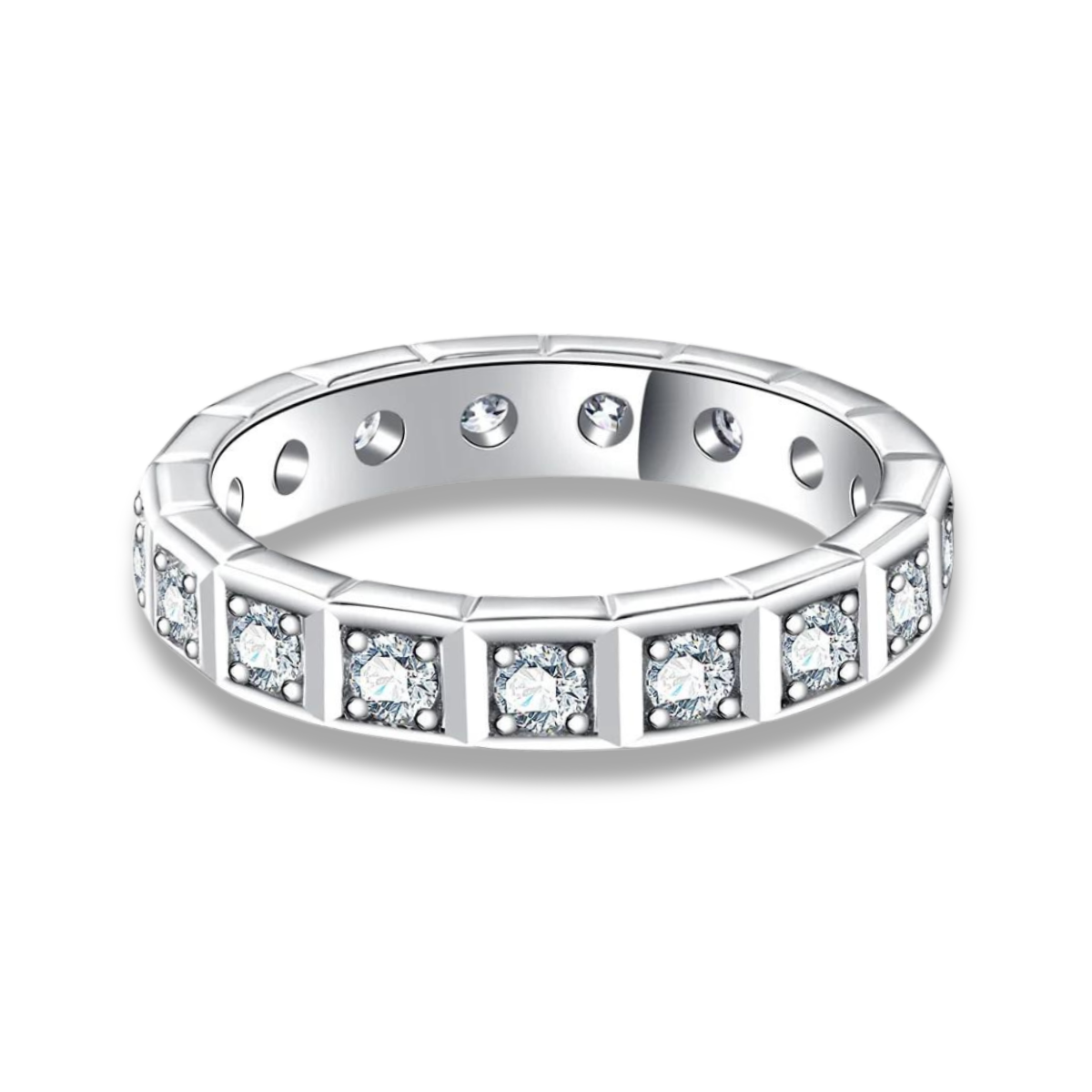 Quadralla Moissanite Ehering