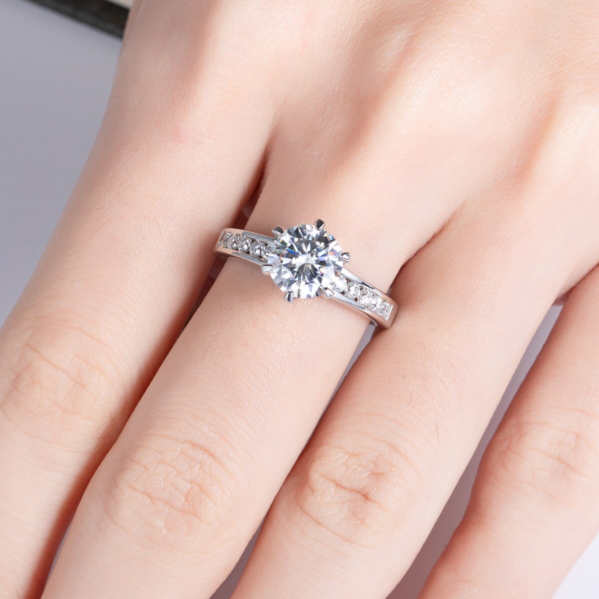 Galaxy Moissanite Ring