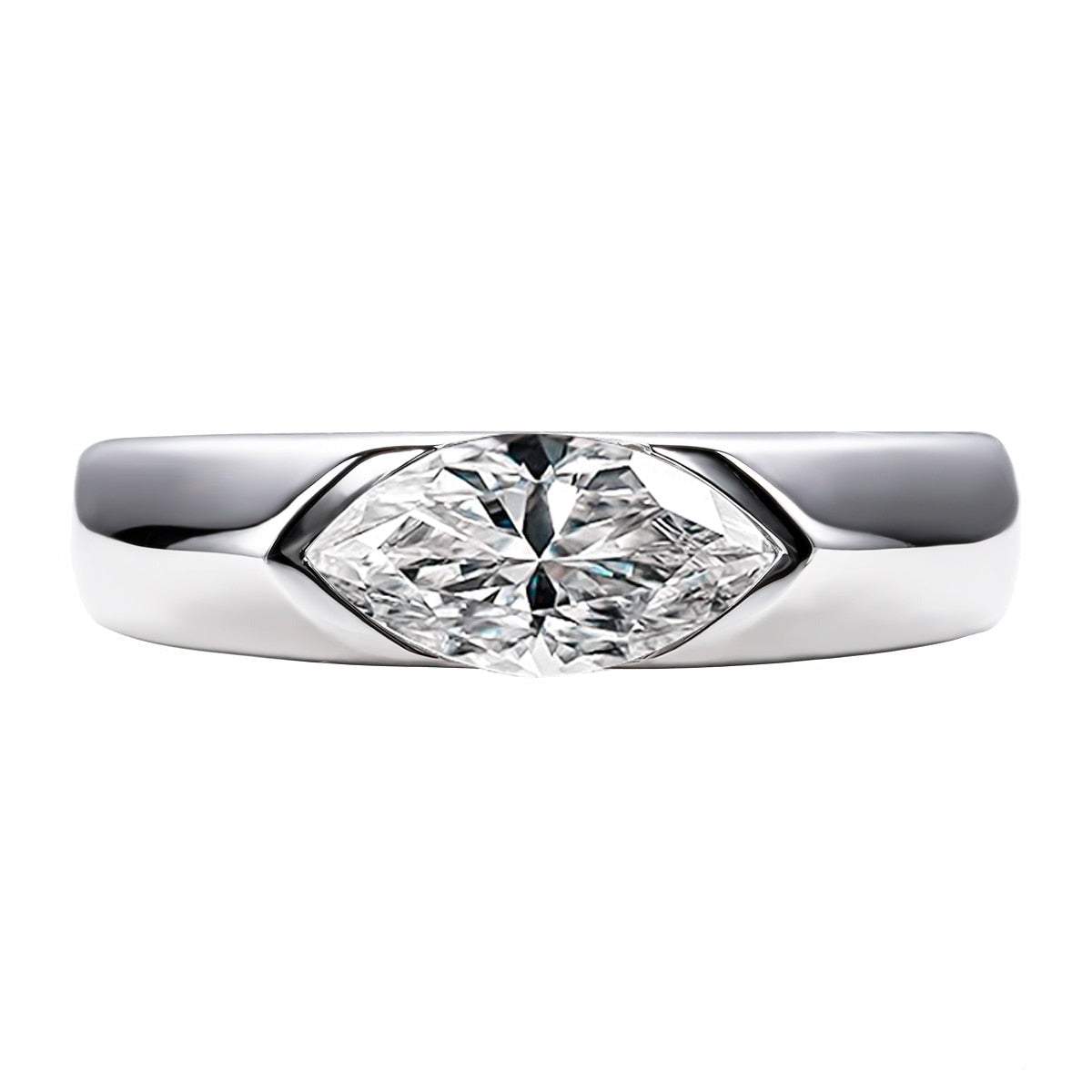 Hoheit Missanit Ring Marquise