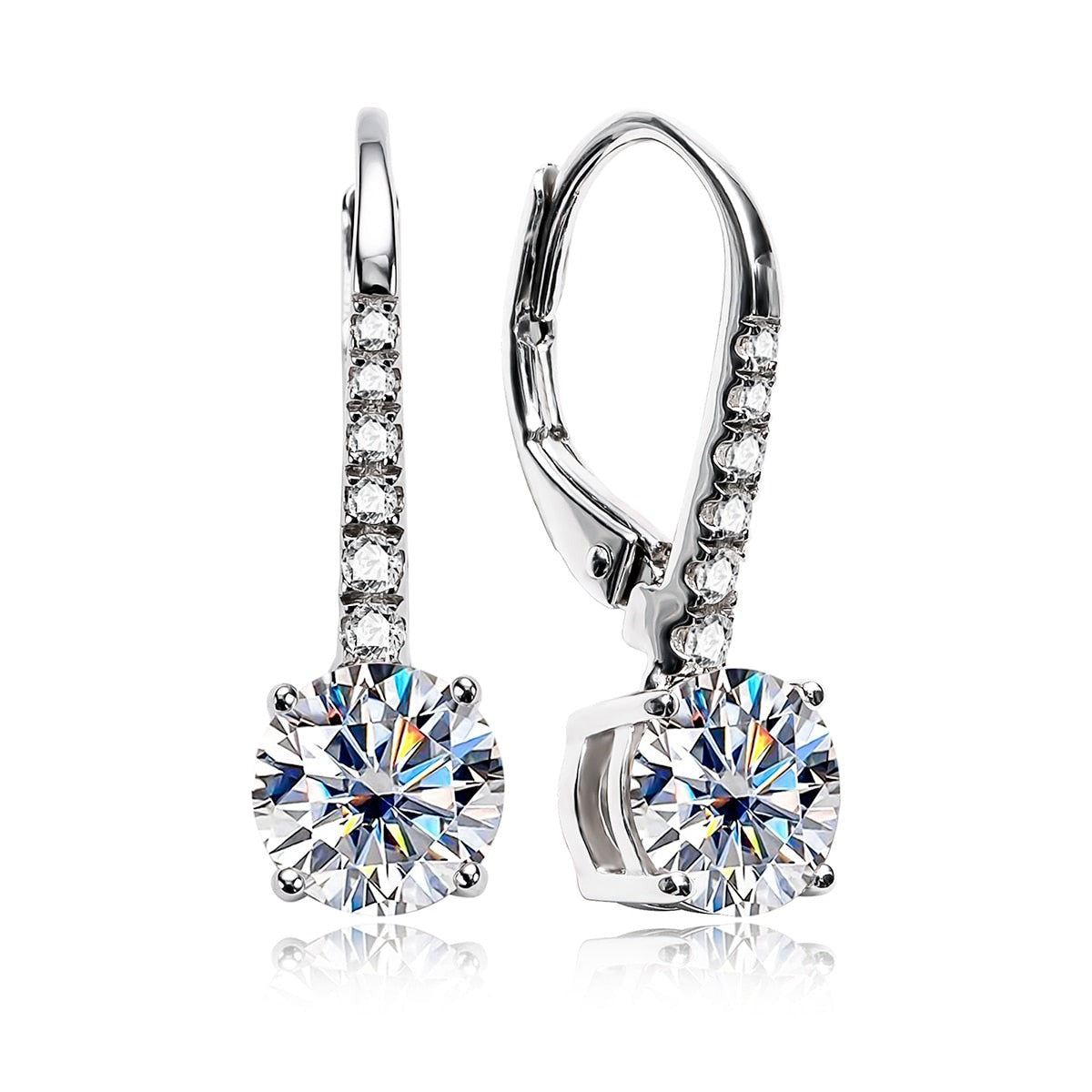 Brilliant Moissanite Drop Earring