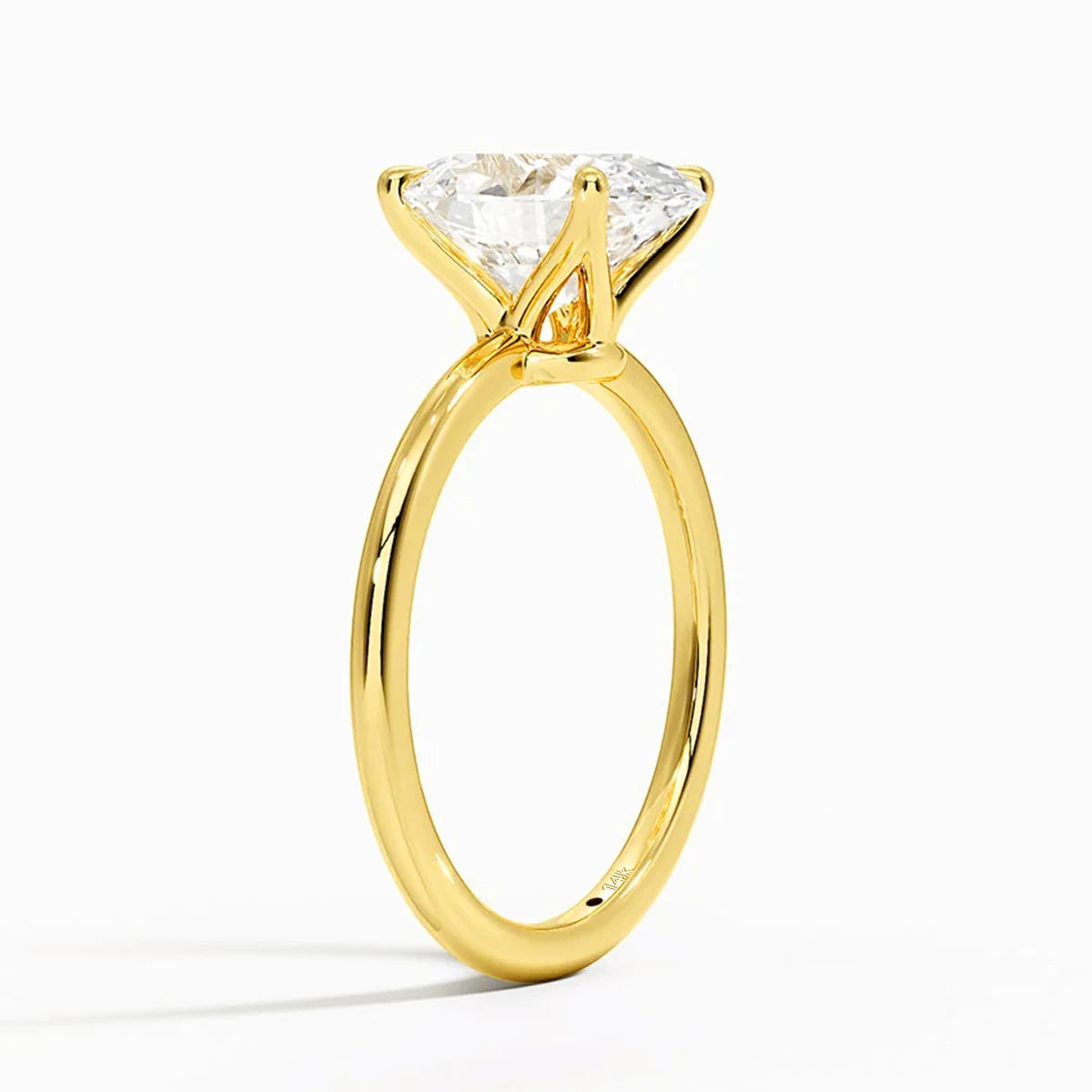 Wedding Rings, Silver Solitaire Rings, Engagement Solitaire Rings, Solitaire Rings with Moissanite, Solitaire Rings with Certified Moissanite