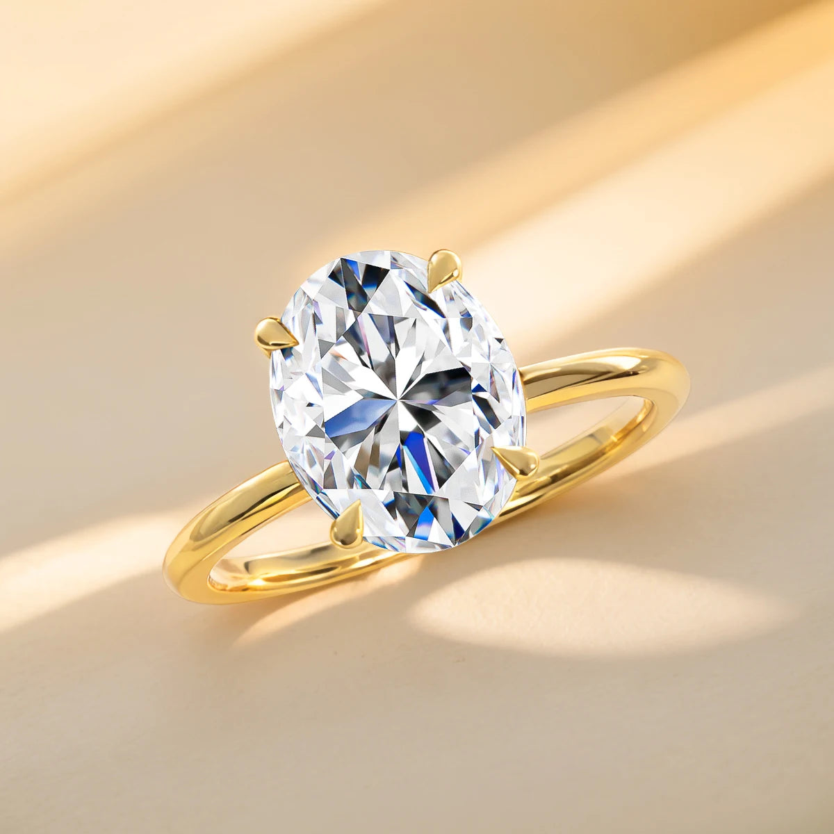Wedding Rings, Silver Solitaire Rings, Engagement Solitaire Rings, Solitaire Rings with Moissanite, Solitaire Rings with Certified Moissanite