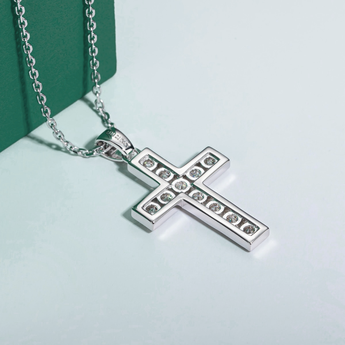 Moissanite Precious Cross Necklace
