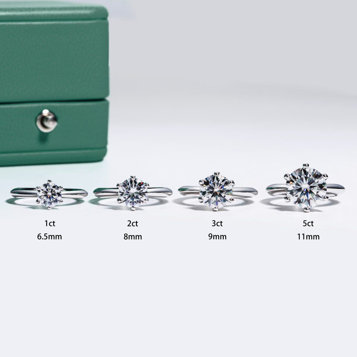 Moissanite Solitaire Ring