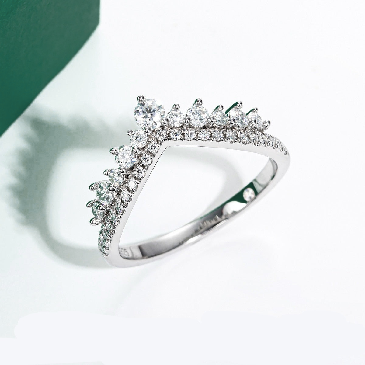 Half Imperial Moissanite Wedding Ring