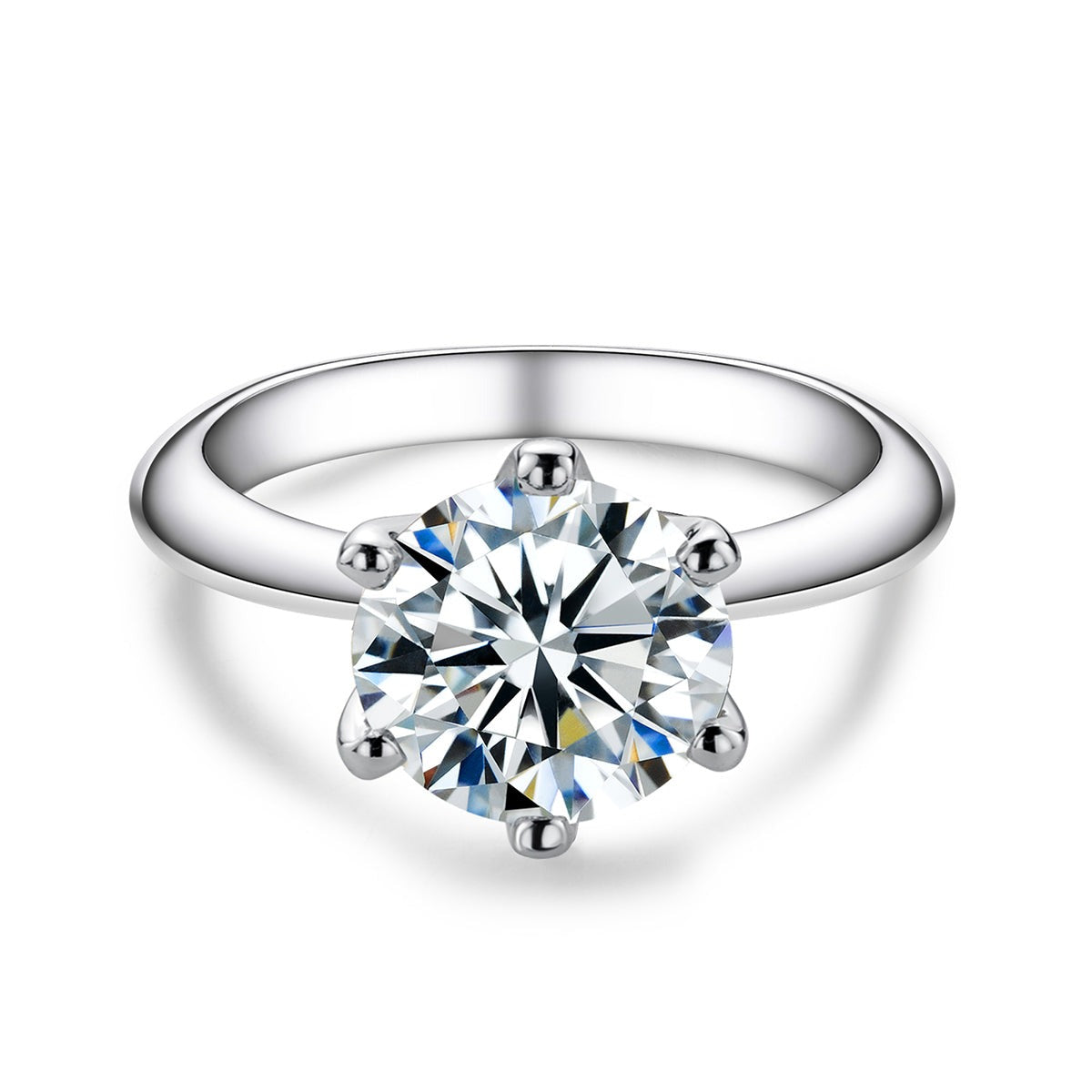 Moissanite Solitaire Ring