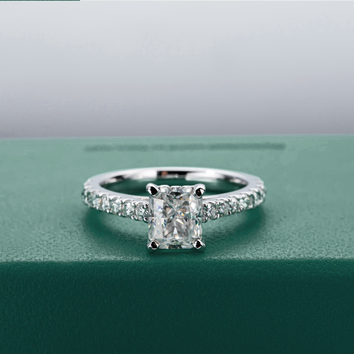 Elisa Radiant Moissanite Ring