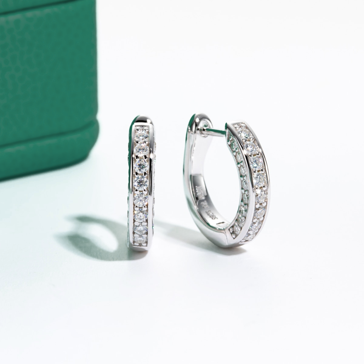 Earrings, Silver Earrings, Jewelry Earrings, Moissanite Earrings, Certified Moissanite Earrings