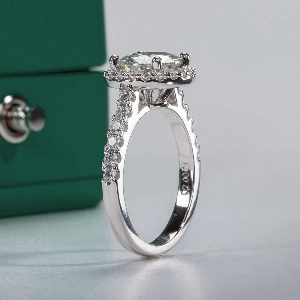 Moissanite Wire Ring