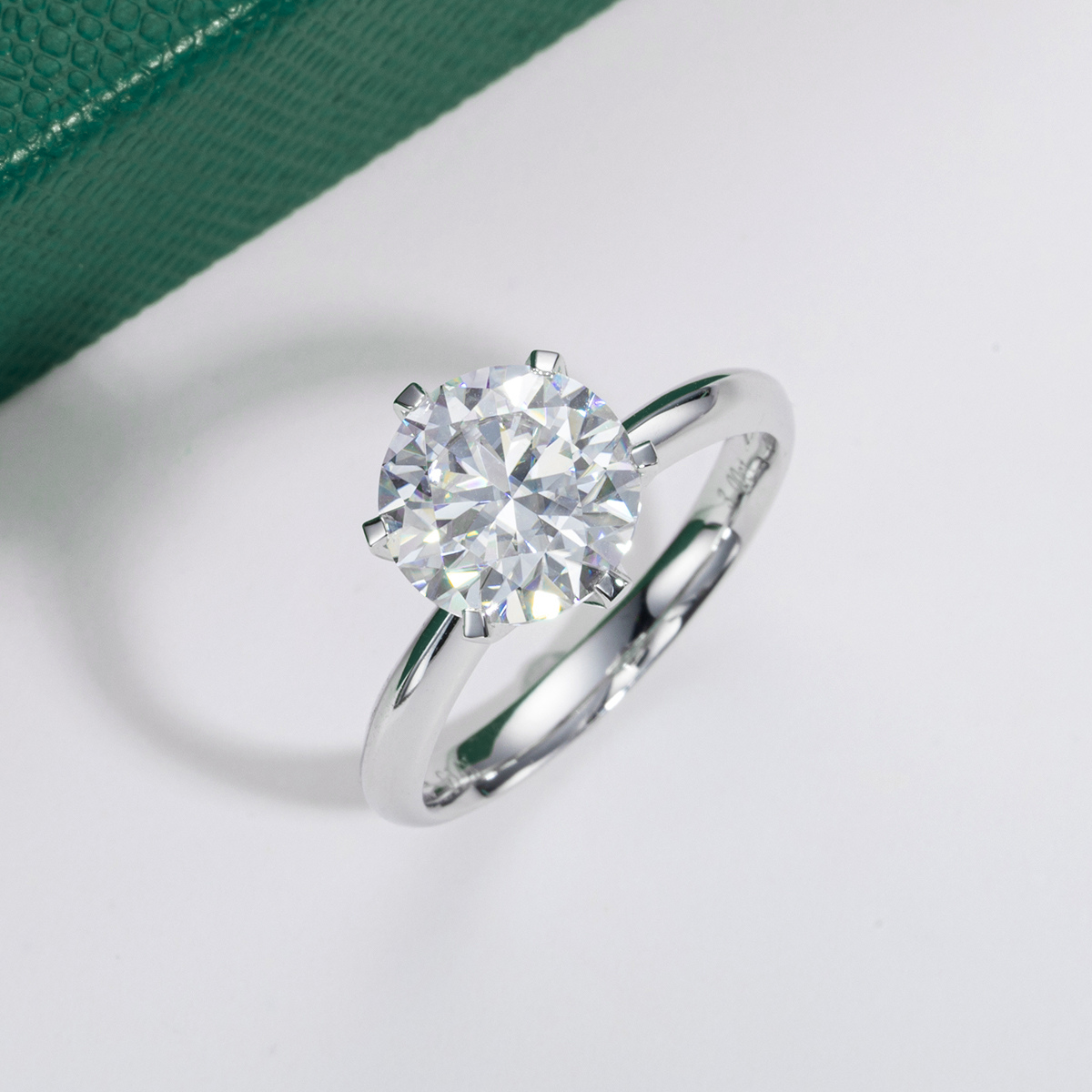 Moissanite Solitaire Ring