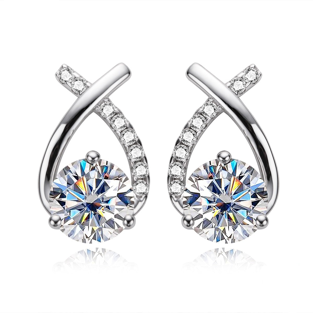 Aurora Moissanite Earring