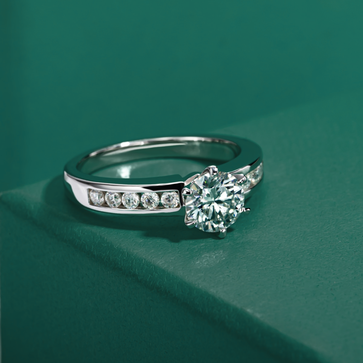 Galaxy Moissanite Ring