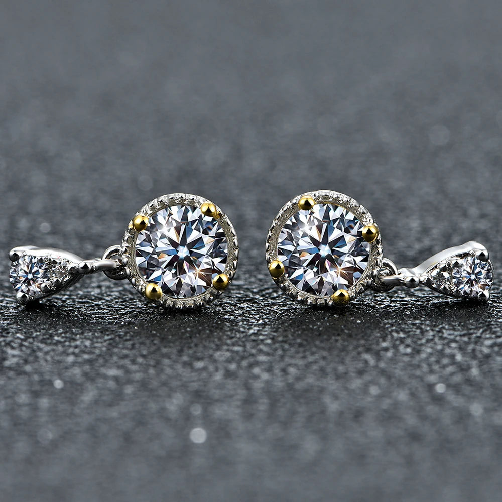 Celestial Moissanite Stone Earring