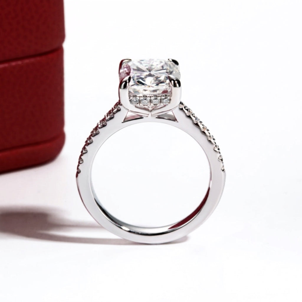 Promise Cushion Moissanite Ring