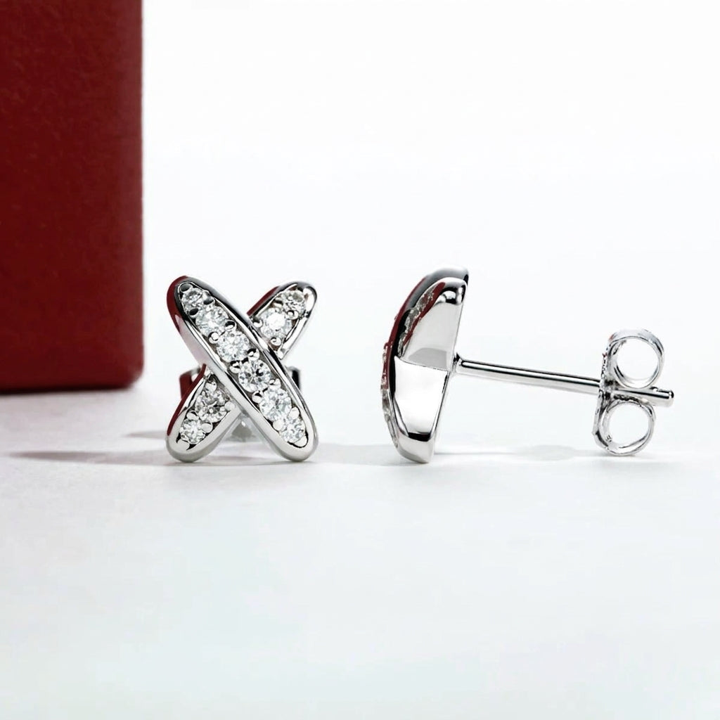 Croix X Moissanite Earrings