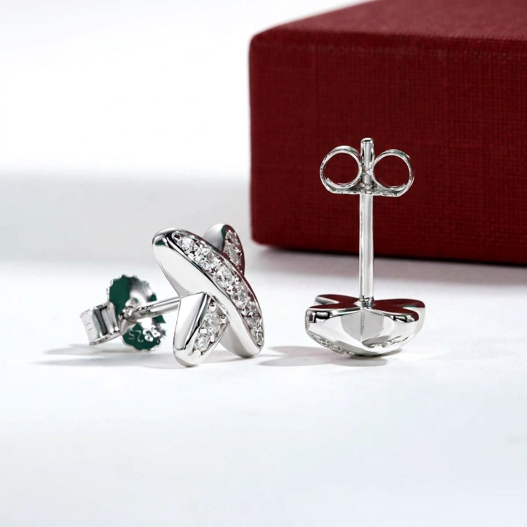 Croix X Moissanite Earrings