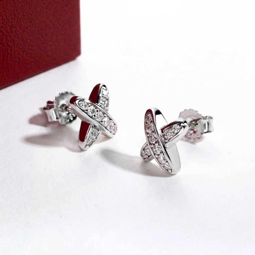 Croix X Moissanite Earrings
