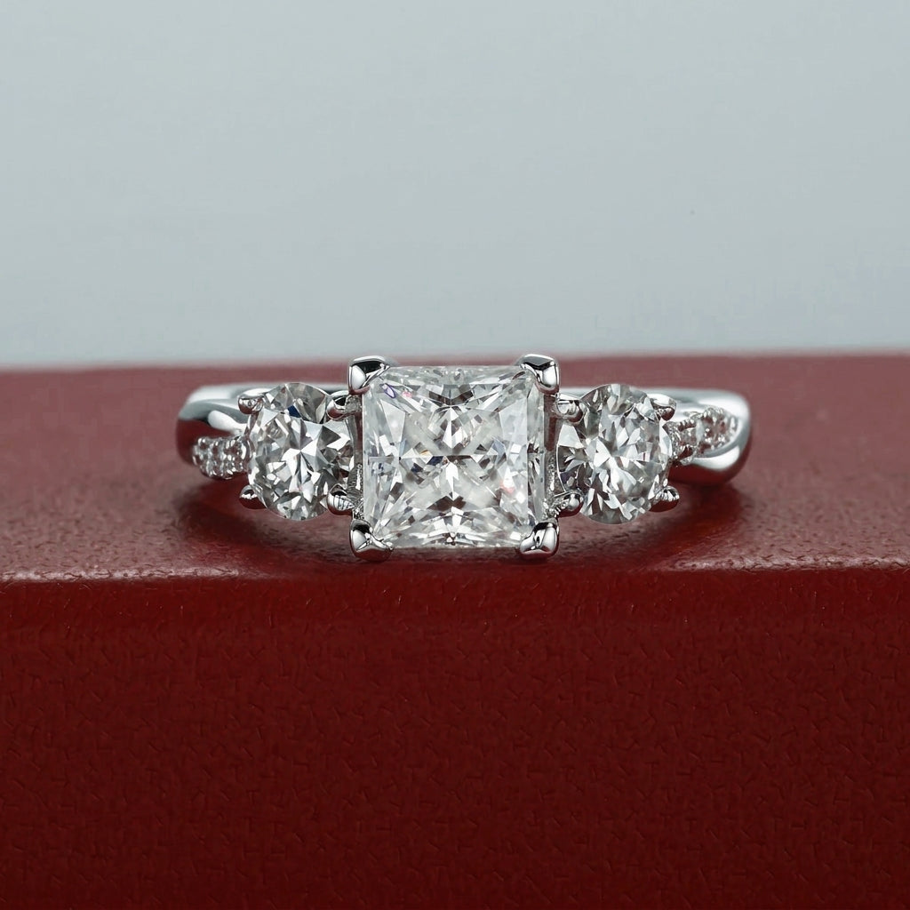 Croix Royale Princess Moissanite Ring
