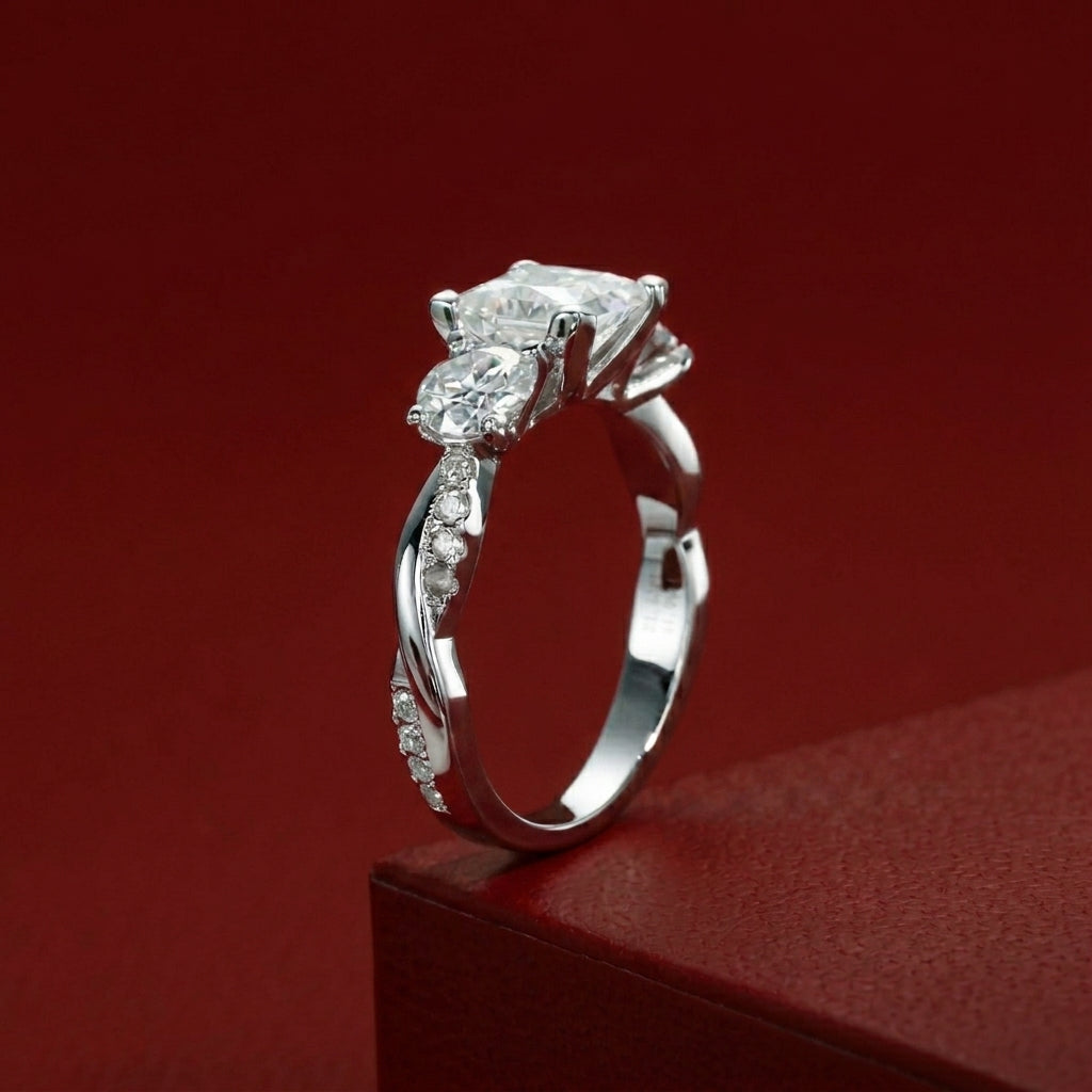 Croix Royale Princess Moissanite Ring