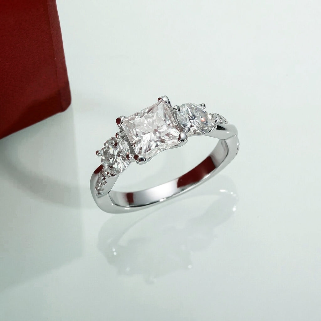 Croix Royale Princess Moissanite Ring