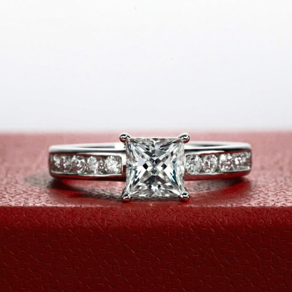 Promise Royale Princess Moissanite Ring