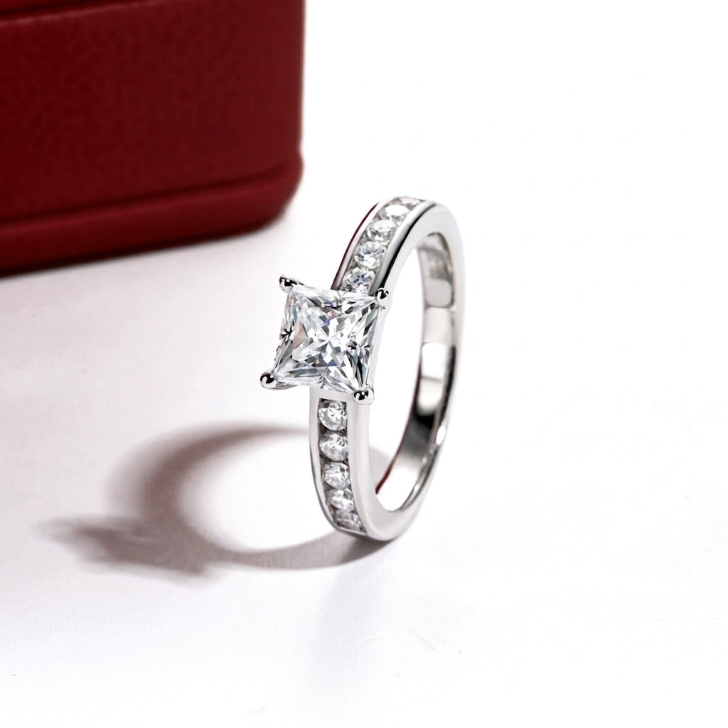 Promise Royale Princess Moissanite Ring