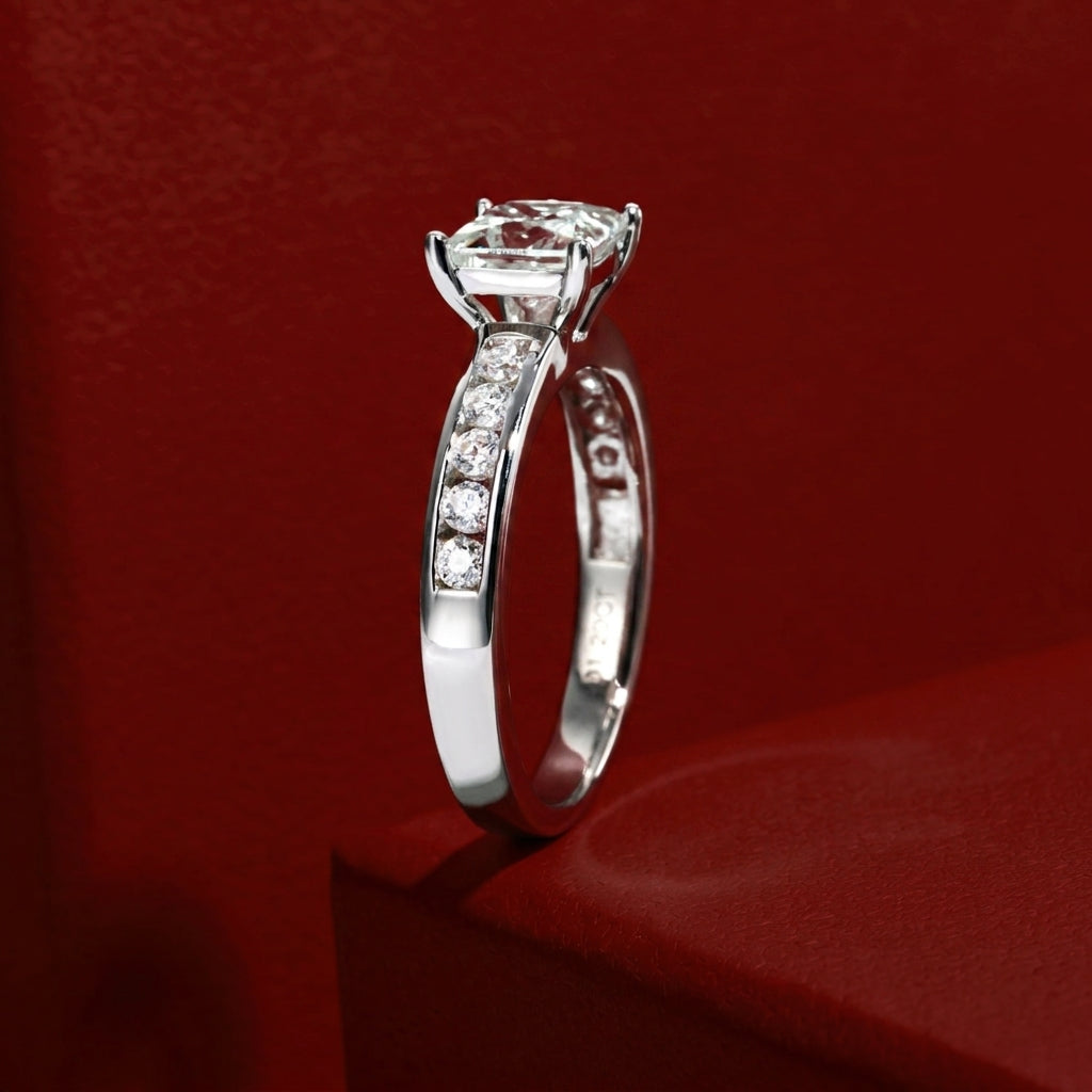 Promise Royale Princess Moissanite Ring