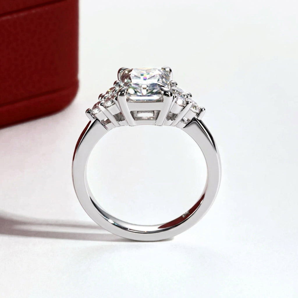 Luxe Radiant Moissanite Ring