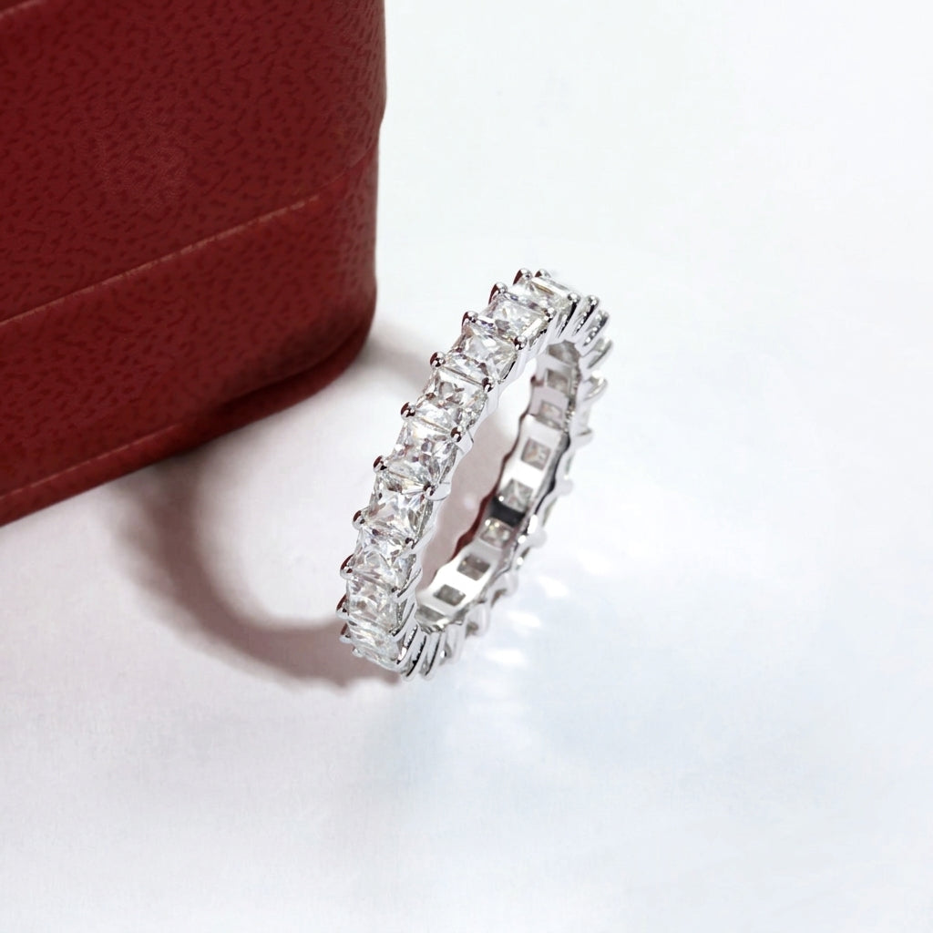 Royale Princess Moissanite Wedding Band