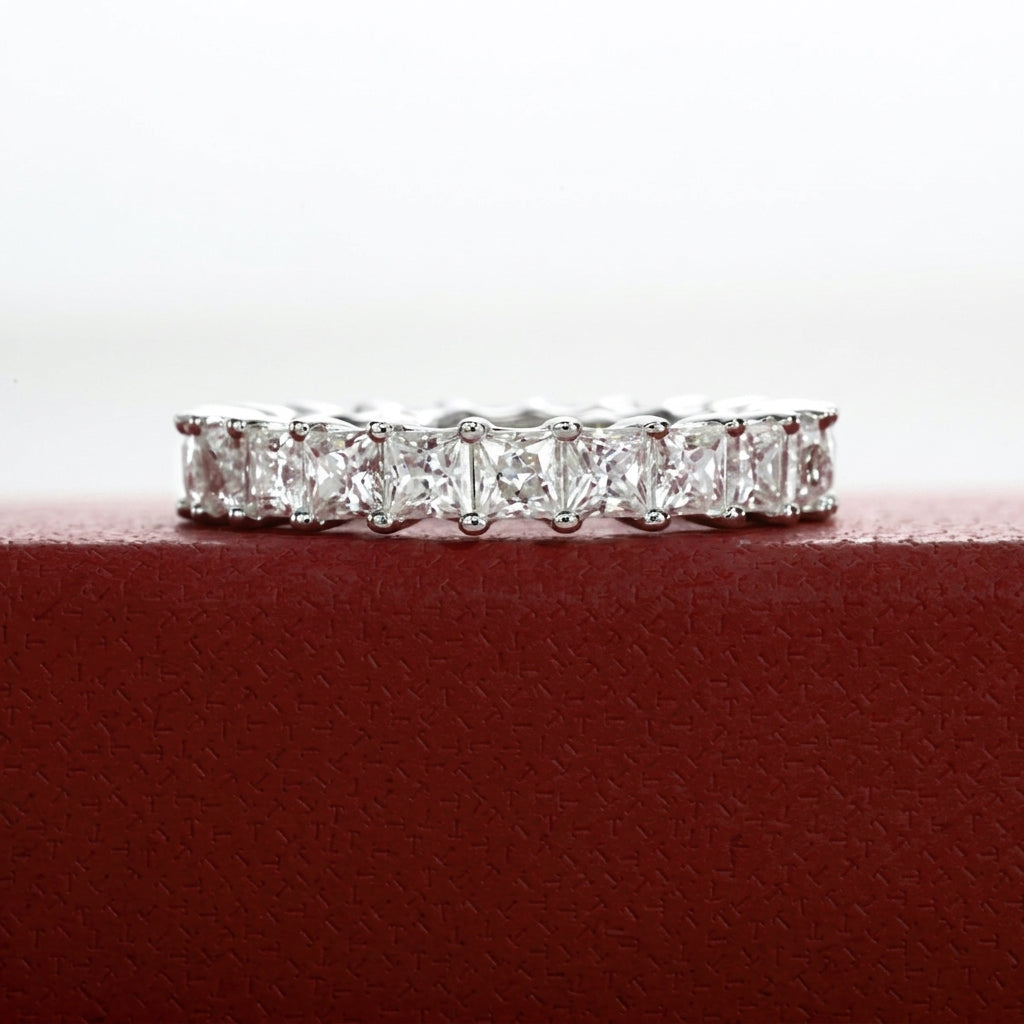 Royale Princess Moissanite Wedding Band