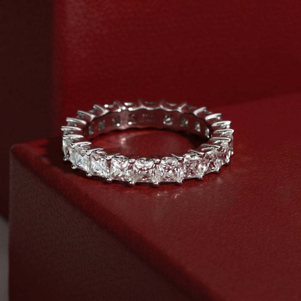 Royale Princess Moissanite Wedding Band