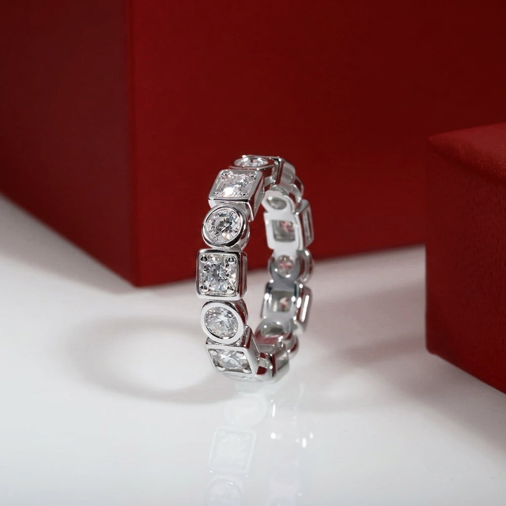 Alternity Moissanite Wedding Band