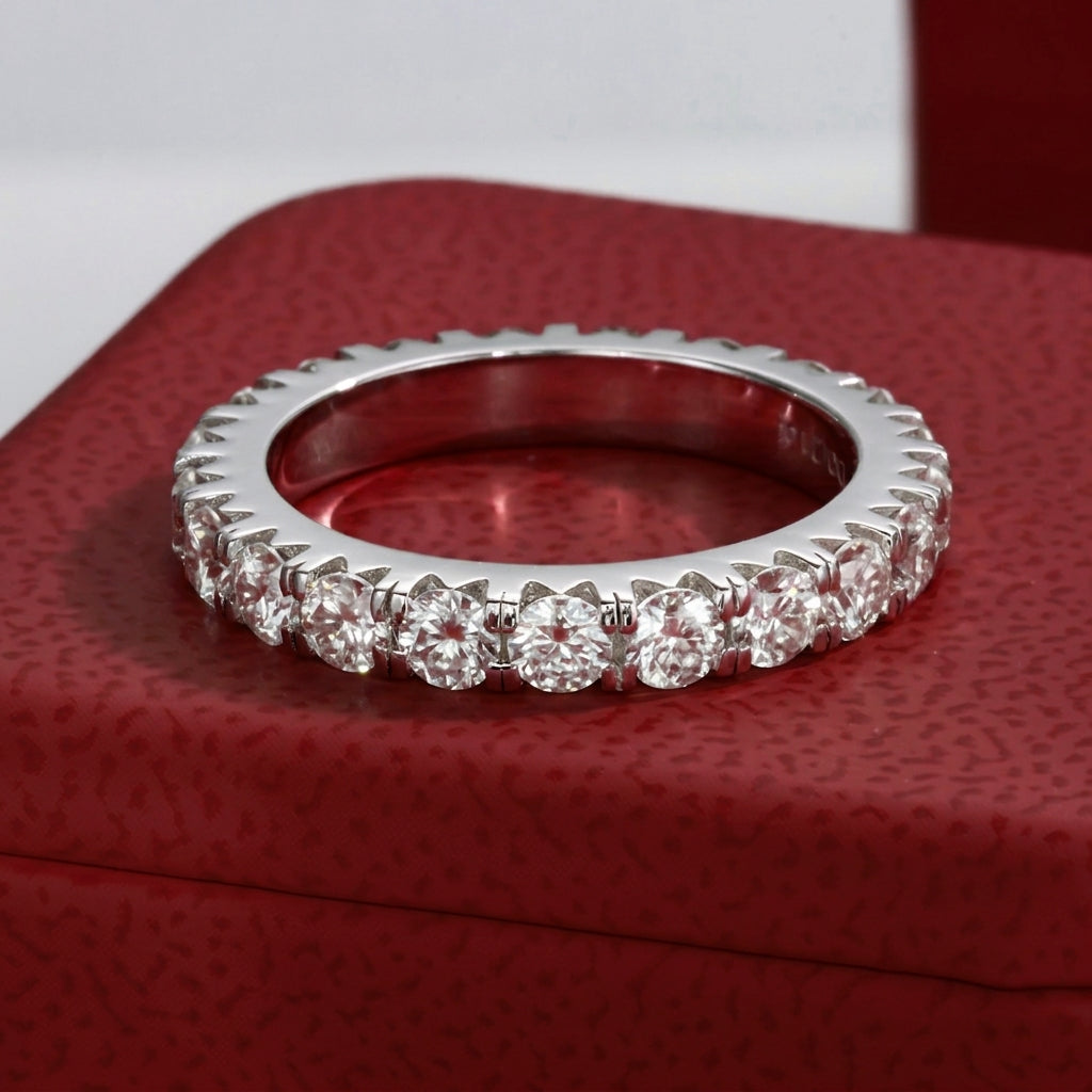 Eternal Love Moissanite Wedding Band