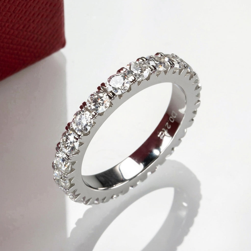 Eternal Love Moissanite Wedding Band