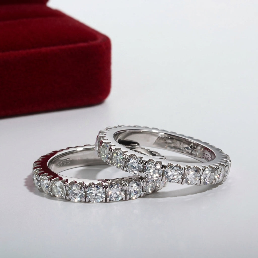 Eternal Love Moissanite Wedding Band