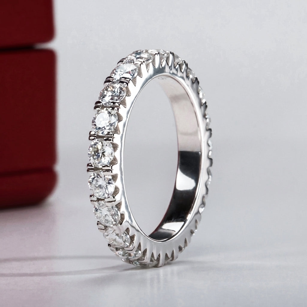 Eternal Love Moissanite Wedding Band