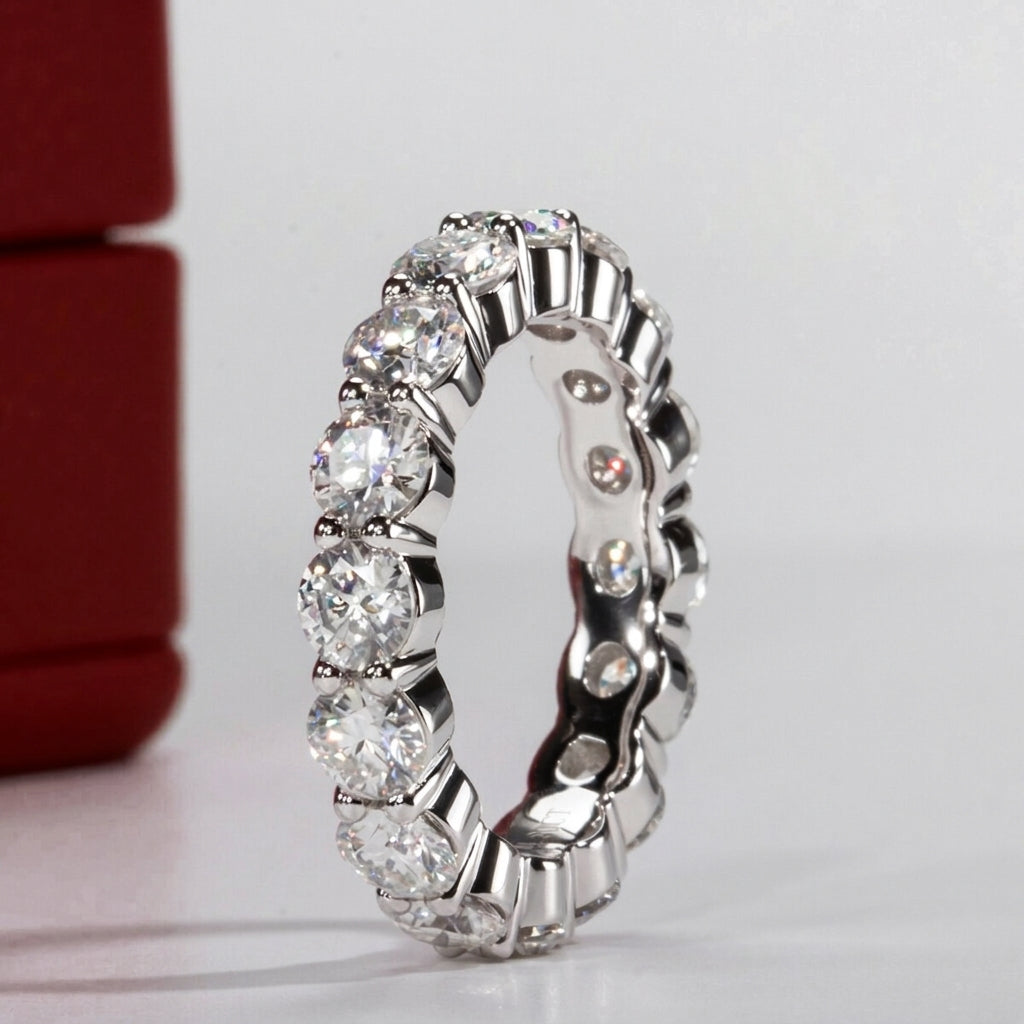 Galaxy Moissanite Wedding Band
