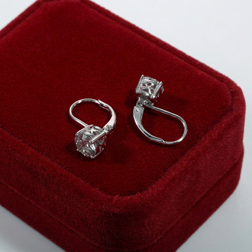Classique Drop Moissanite Earrings