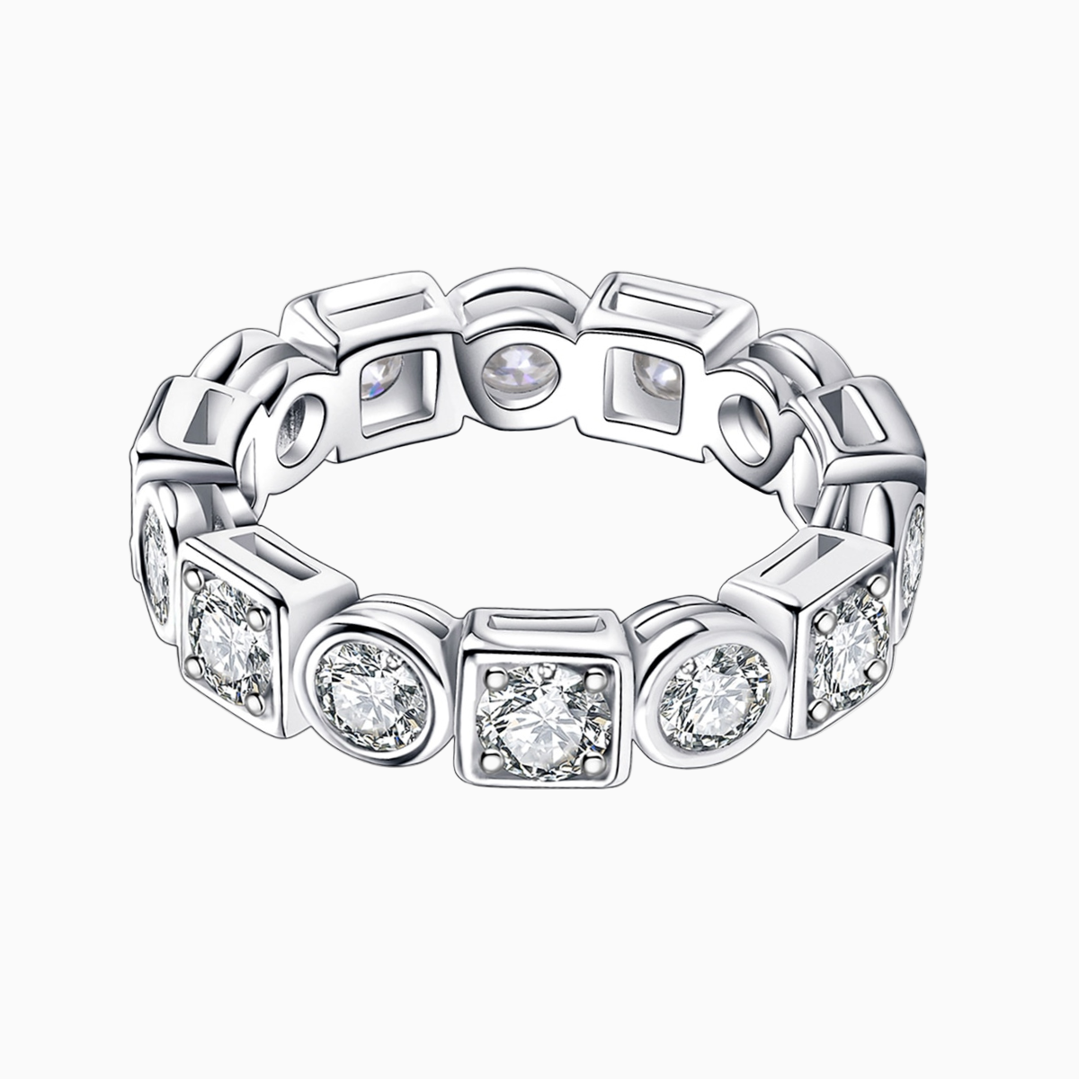 Alternity Moissanite Wedding Band