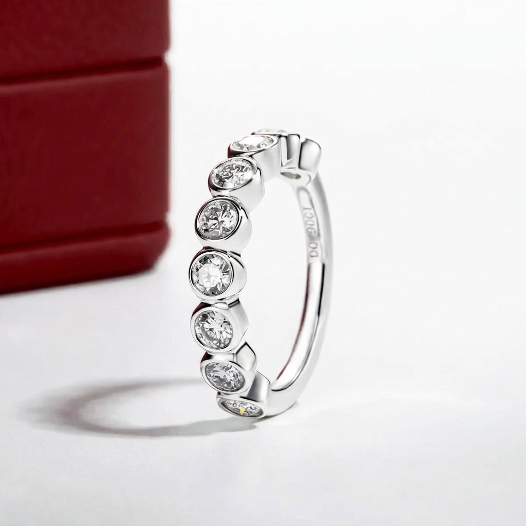 Harmony Moissanite Half Eternity Band