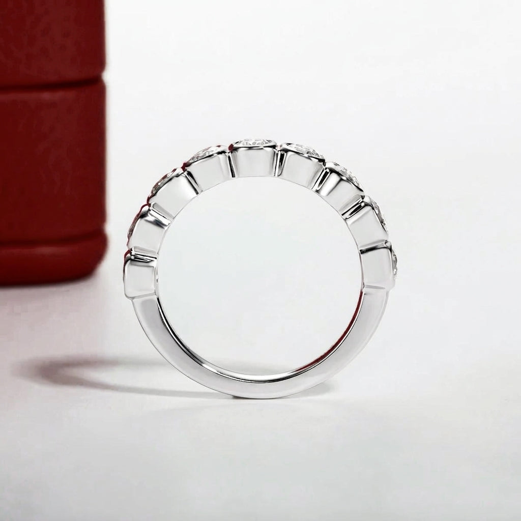 Harmony Moissanite Half Eternity Band