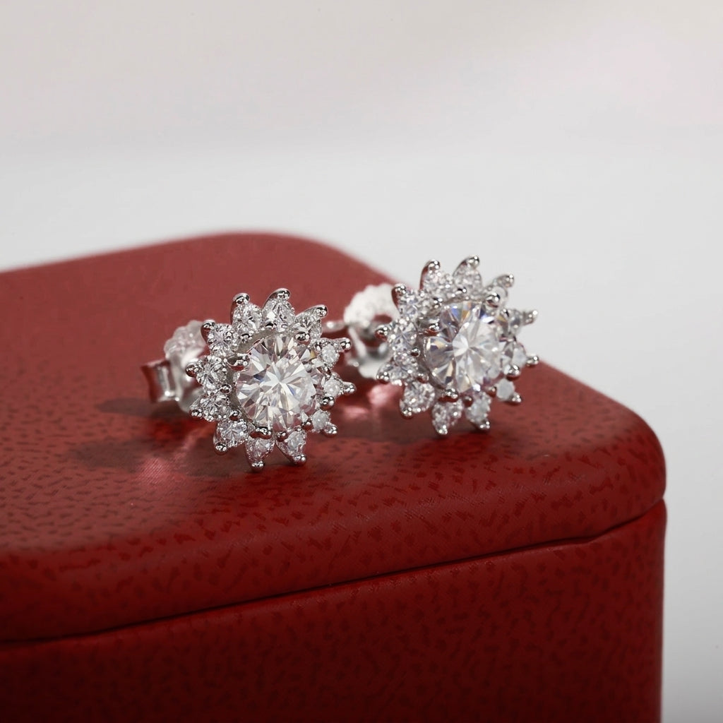 Tournesol Moissanite Earrings