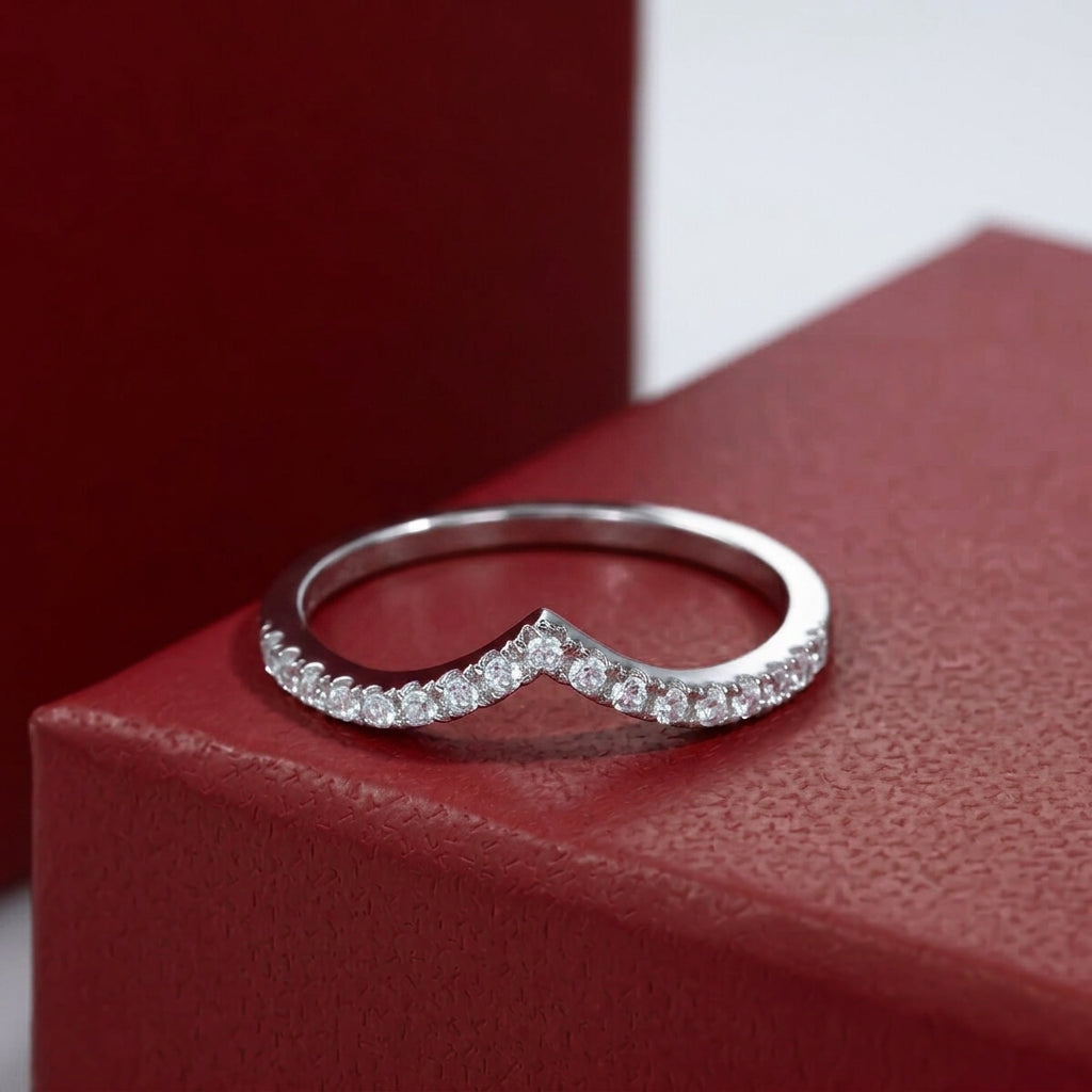 Coeur Moissanite Half Eternity Band
